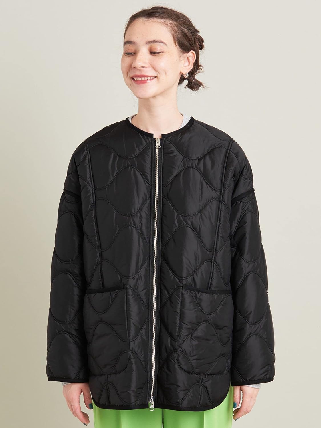 安心の定価販売 beautyyouth ナイロンヘチマキルティング オーバー